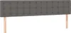 vidaXL Kopfteile Grau 180x5x78/88 cm Kunstleder Produktbild-Vorschau 1