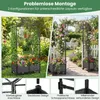 COSTWAY Blumenkasten, 2 in 1 Rosenbogen mit Rankgitter, Produktbild-Vorschau 7