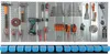 Werkzeugwand 156x72 cm Metall Lagersystem mit Produktbild-Vorschau 6