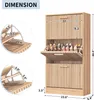 CDGlobal Schuhschrank mit Klappen, Schuhregal Schuhkipper Produktbild-Vorschau 3