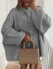 ASKSA Damen Strickjacke Knopfleiste Strickpullover Elegant Produktbild-Vorschau 4