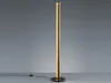 Design LED Stehlampe schmal mit Dimmer Schwarz / Gold Produktbild-Vorschau 3