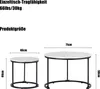 Merax Couchtisch 2er Set Satztisch Runder Beistelltisch mit Produktbild-Vorschau 7