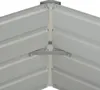 vidaXL Lit surélevé Anthracite 129 x 129 x 45 cm Acier Voir les images du produit 4