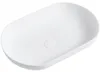 CERANO - Wastafel Lyra, gietmarmer, voor opbouw, wit, mat, Productafbeelding-voorbeeld 1