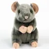 Maus/Ratte aufrecht stehend grau 17 cm Produktbild-Vorschau 2