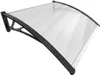 VOUNOT® Vordach für Haustür, 100 x 80 cm Transparentes Produktbild-Vorschau 1