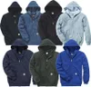 A collection of Carhartt hooded sweatshirts in various colors, neatly arranged. Anteprima dell’immagine prodotto