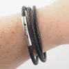 Lederkette 8 mm Herren Halskette schwarz 17-100 cm lang mit Produktbild-Vorschau 2