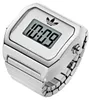 Adidas Damen Ring Uhr DIGITAL TWO RING Edelstahl silber Produktbild-Vorschau 2