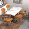 Klappstuhl 4er Set Lounge-Sessel mit Corduroy Polster Produktbild-Vorschau 4