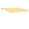 vidaXL Markise Automatisch Einziehbar 400x350 cm Gelb und Produktbild-Vorschau 1