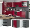 Elément haut de cuisine Vicco Fame-Line Rouge bordeaux Voir les images du produit 2