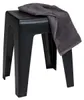 WENKO Sgabello da bagno in plastica Kumba Nero Sgabello da Anteprima dell’immagine prodotto 2