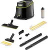 A Kärcher steam cleaner and its accessories are displayed on a white background. Podgląd zdjęcia produktu