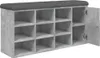 Panchina per scarpe in cemento grigio 102x32x50 cm Anteprima dell’immagine prodotto 9