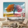 MuchoWow® - Leinwandbilder - Baum - Bunt - Natur - Baum des Produktbild-Vorschau 7
