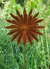 Rost Gartenstecker Blume 113 cm Edelrost Gartendeko Metall Produktbild-Vorschau 3
