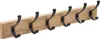 5Five Garderobe fur Wand/Wand - hellbraun/schwarz - 6x Produktbild-Vorschau 1