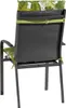 The back view of a garden chair with cushions. Produktbild-Vorschau
