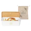 Brotkasten mit Deckel & Brotbeutel 37x20x12cm Brotbox Produktbild-Vorschau 1