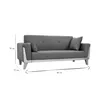 Miliboo - Skandinavisches Sofa 3-Sitzer aus graugrünem Produktbild-Vorschau 7