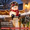 Weihnachts-Schneemann Solar-Klemmleuchte, warmes Licht, Produktbild-Vorschau 4