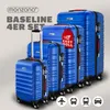 MONZANA® Set di Valigie 4pz ABS Rigide Trolley Bagaglio Anteprima dell’immagine prodotto 9