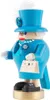 A side profile of a wooden nutcracker figure dressed as a queen. Produktbild-Vorschau