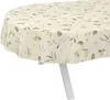 Tischdecke Relax Canada Creme Oval 180x140cm Schnittkante Produktbild-Vorschau 1