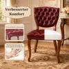 2er Set Esszimmerstuhl, Polsterstuhl mit hoher Rückenlehne, Produktbild-Vorschau 3