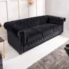 riess-ambiente Barock Sofa CHESTERFIELD 205cm schwarz Samt Produktbild-Vorschau 1
