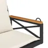 vidaXL Wiszący fotel z poduszką czarny 63x62x40 cm z Podgląd zdjęcia produktu 7