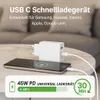 45W USB-C Netzteil & 1m 60W Schnellladekabel GaN Ladegerät Produktbild-Vorschau 5