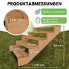 Terrassentreppe aus Lärche Treppe Stufen Wangentreppe Produktbild-Vorschau 3