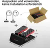 A product image showing a stepper machine with accessories and dimensions, along with text indicating it's ready to use. Voir les images du produit
