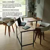 MIADOMODO Psací stůl 138 x 138 x 76 cm, hnědá/černá Náhled obrázku produktu 13