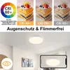 ZMH Plafonnier LED Rond Plat Blanc Moderne Blanc Chaud Voir les images du produit 2