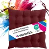 Sedák s 16bodovým prošíváním 40x40 tmavě červený Náhled obrázku produktu 1