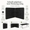 Klapptisch 180x74x74 cm Schwarz klappbarer Gartentisch Produktbild-Vorschau 5