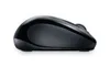 A side view of a black and dark silver Logitech wireless mouse against a white background. Produktbild-Vorschau