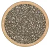 A top-down view of chia seeds in a wooden bowl. Náhľad obrázku produktu