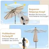 GOPLUS Sonnenschirm 300 cm mit LED Solar Beleuchtung, 9 Produktbild-Vorschau 4