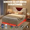 UnboxG čalouněná postel 140×200 cm béžová – manželská Náhled obrázku produktu 2