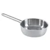 A stainless steel saucepan with a long handle is shown against a white background. Produktbild-Vorschau