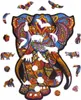 Ökologisches Holzpuzzle Indischer Elefant 68 Teile A4 Produktbild-Vorschau 7