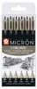 Sakura | Pigma Micron Set nero 6 pezzi Anteprima dell’immagine prodotto 3