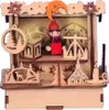 3 Stück LED Weihnachtsmarkthütte Holz beleuchtet Produktbild-Vorschau 4