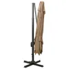 vidaXL Ampel ombrello con ventilazione 300x300 cm Taupe Anteprima dell’immagine prodotto 3