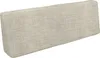 A beige upholstered backrest cushion for a pallet sofa, shown from a slightly elevated side angle against a white background. Produktbild-Vorschau